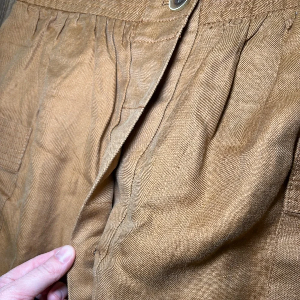 J. Crew Linen Blend A-Line Skirt Toffee (Brown) Size 8